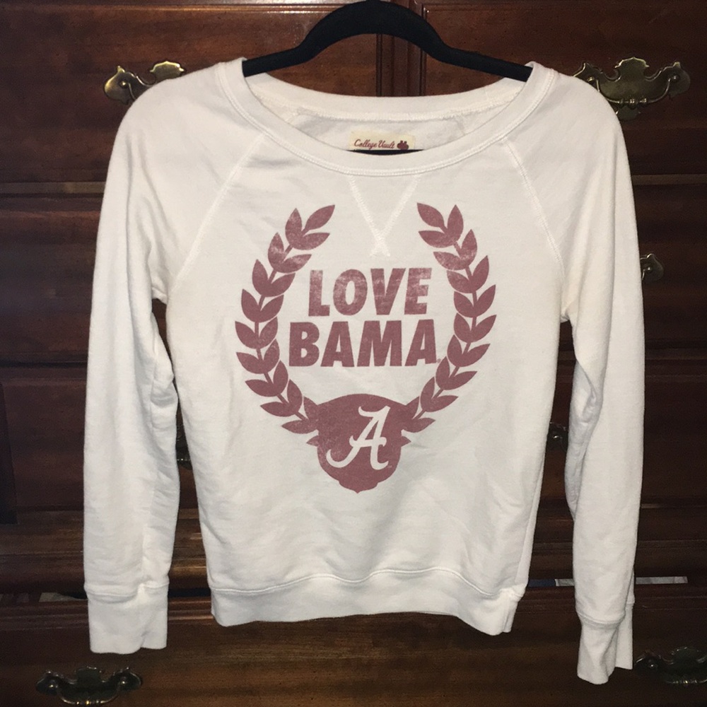 College Vault Size S Alabama Crew Neck Sweated